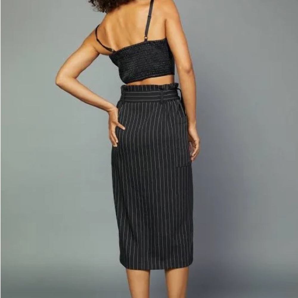 Current Air vegan faux leather bustier tank top bralette black size Medium NWT - Picture 3 of 11